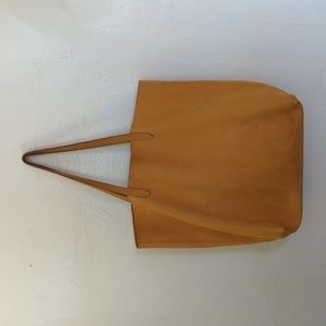 Madewell Transport Tote Soft Yellow Leather